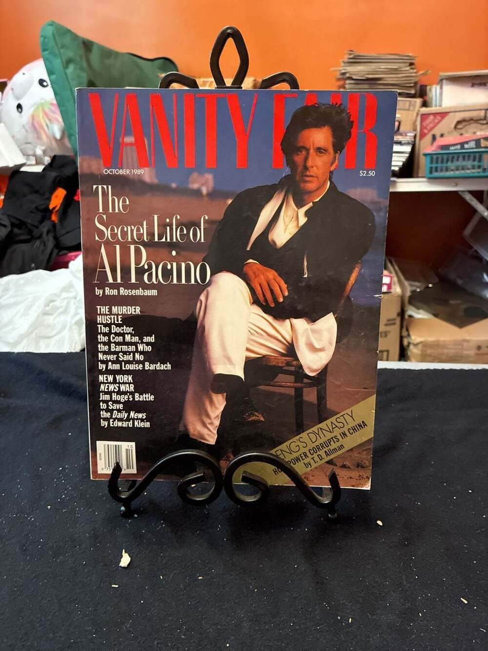 Vanity Fair Magazine October 1989 Al Pacino Cover